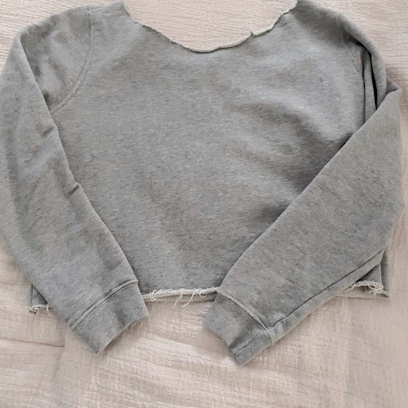 Club Pétanque size S gray cropped sweatshirt - Picture 4 of 5